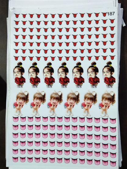 UV Cut Out Sticker Sheet