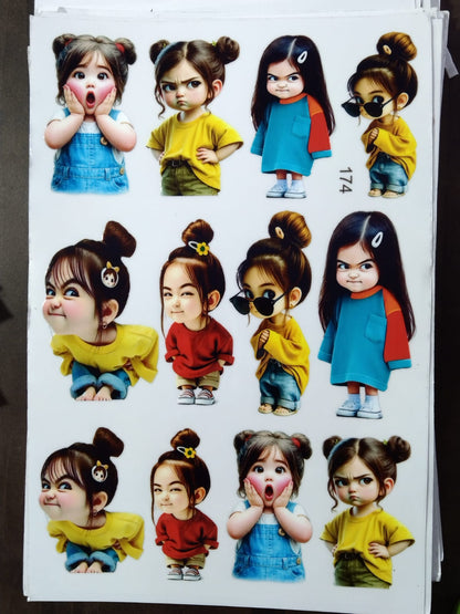 UV Cut Out Sticker Sheet