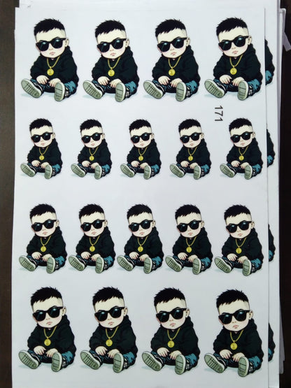 UV Cut Out Sticker Sheet
