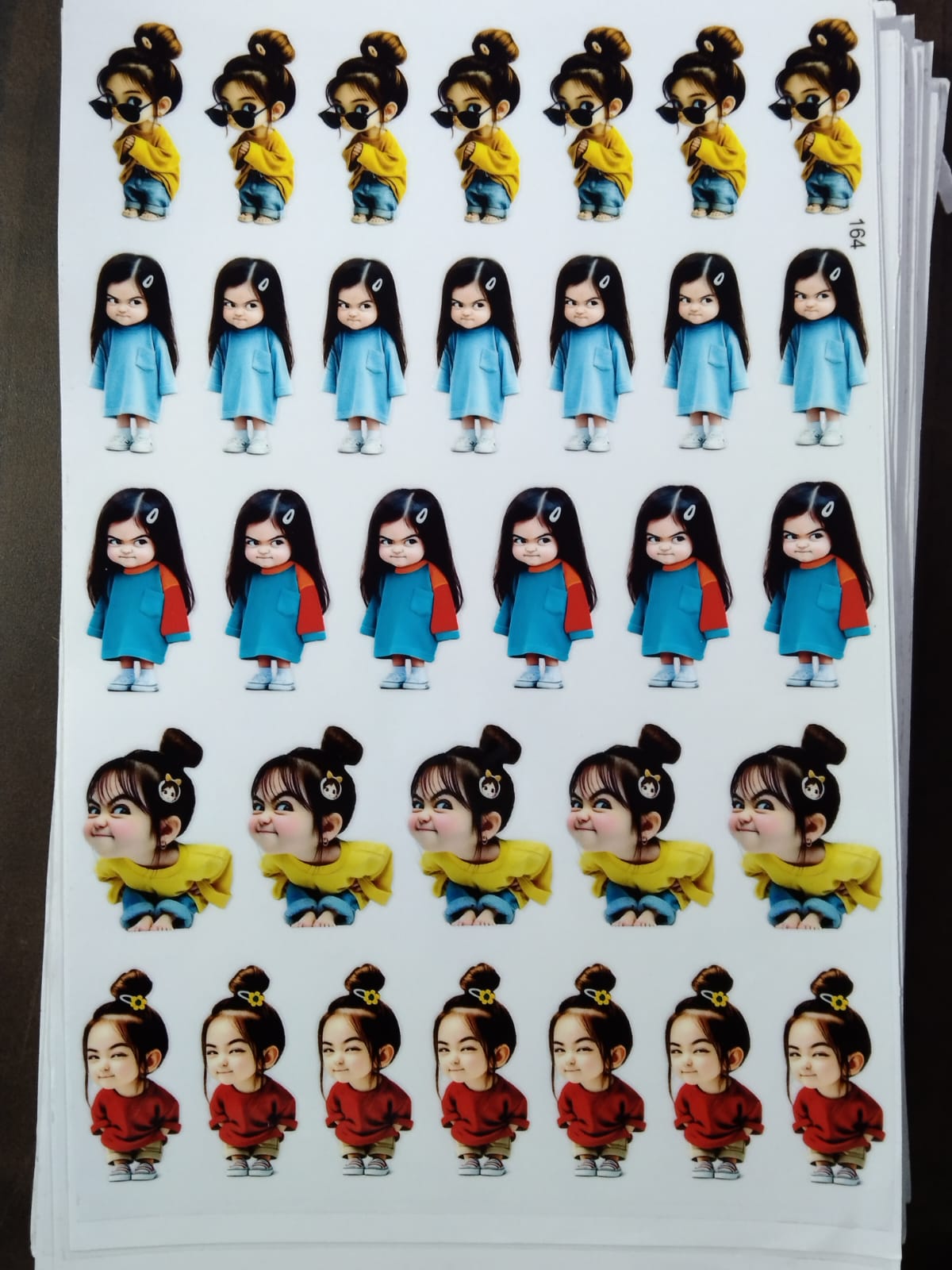 UV Cut Out Sticker Sheet