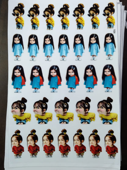 UV Cut Out Sticker Sheet