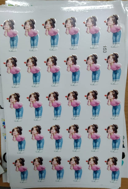 UV Cut Out Sticker Sheet