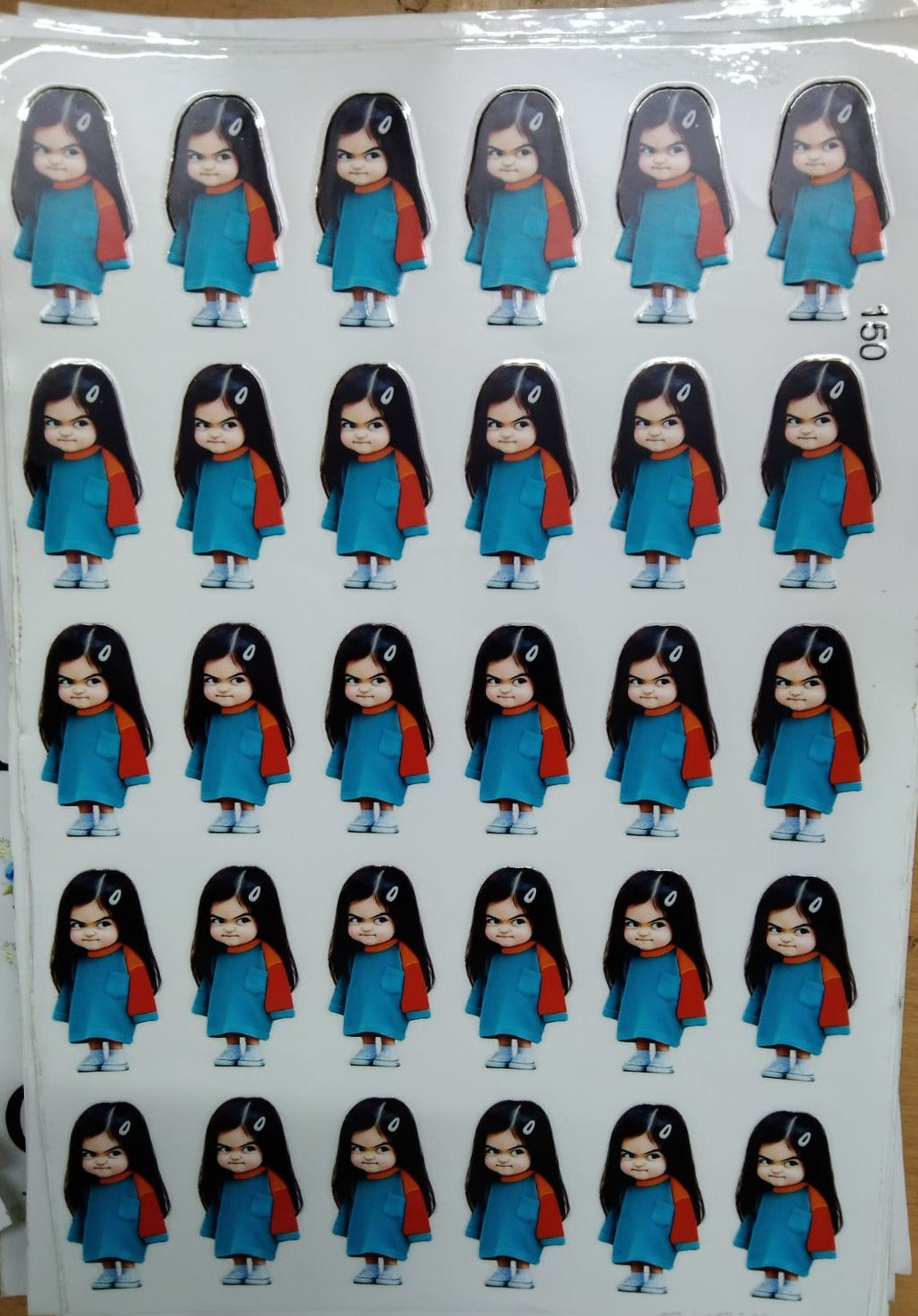 UV Cut Out Sticker Sheet