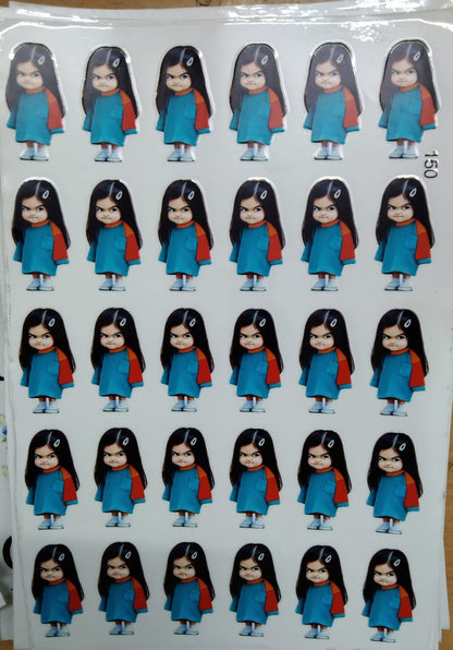 UV Cut Out Sticker Sheet