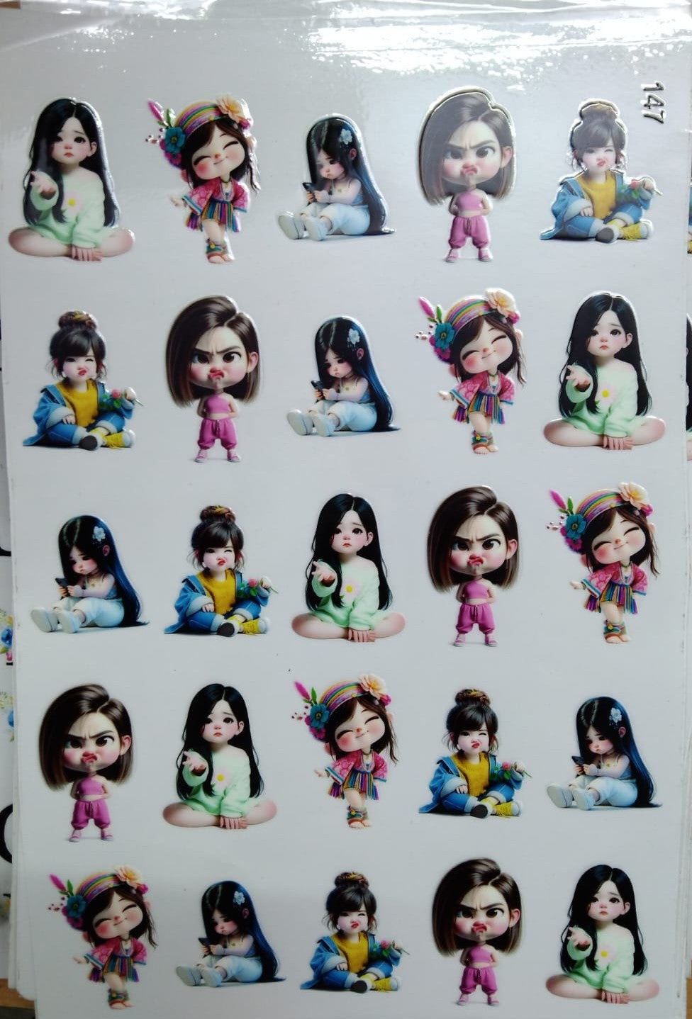 UV Cut Out Sticker Sheet