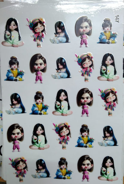 UV Cut Out Sticker Sheet