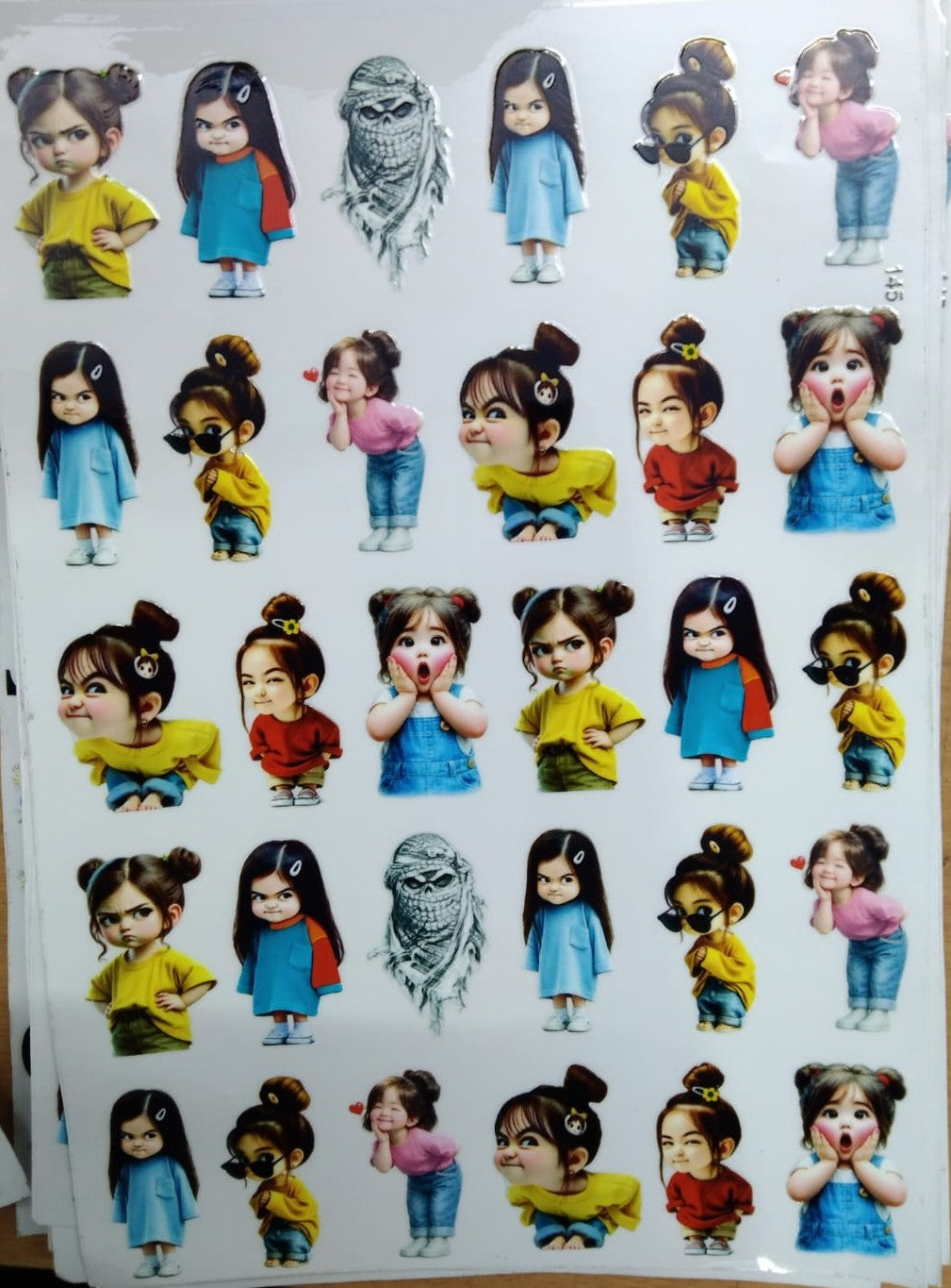 UV Cut Out Sticker Sheet