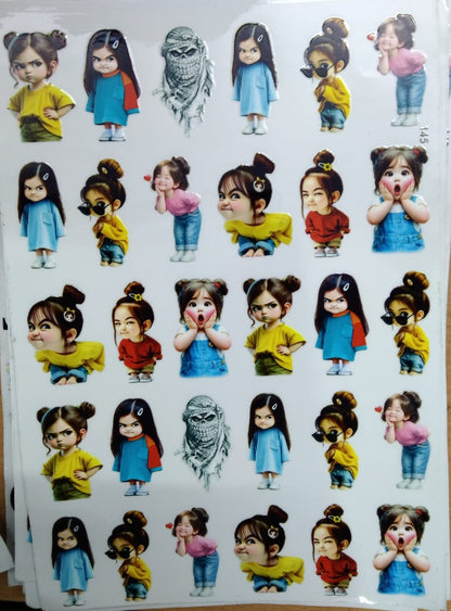 UV Cut Out Sticker Sheet