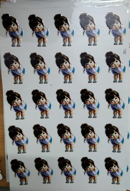 UV Cut Out Sticker Sheet