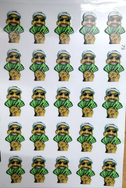 UV Cut Out Sticker Sheet