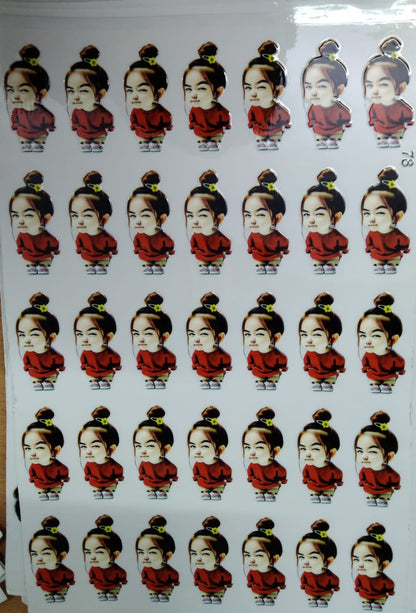 UV Cut Out Sticker Sheet