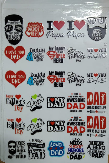 UV Cut Out Sticker Sheet