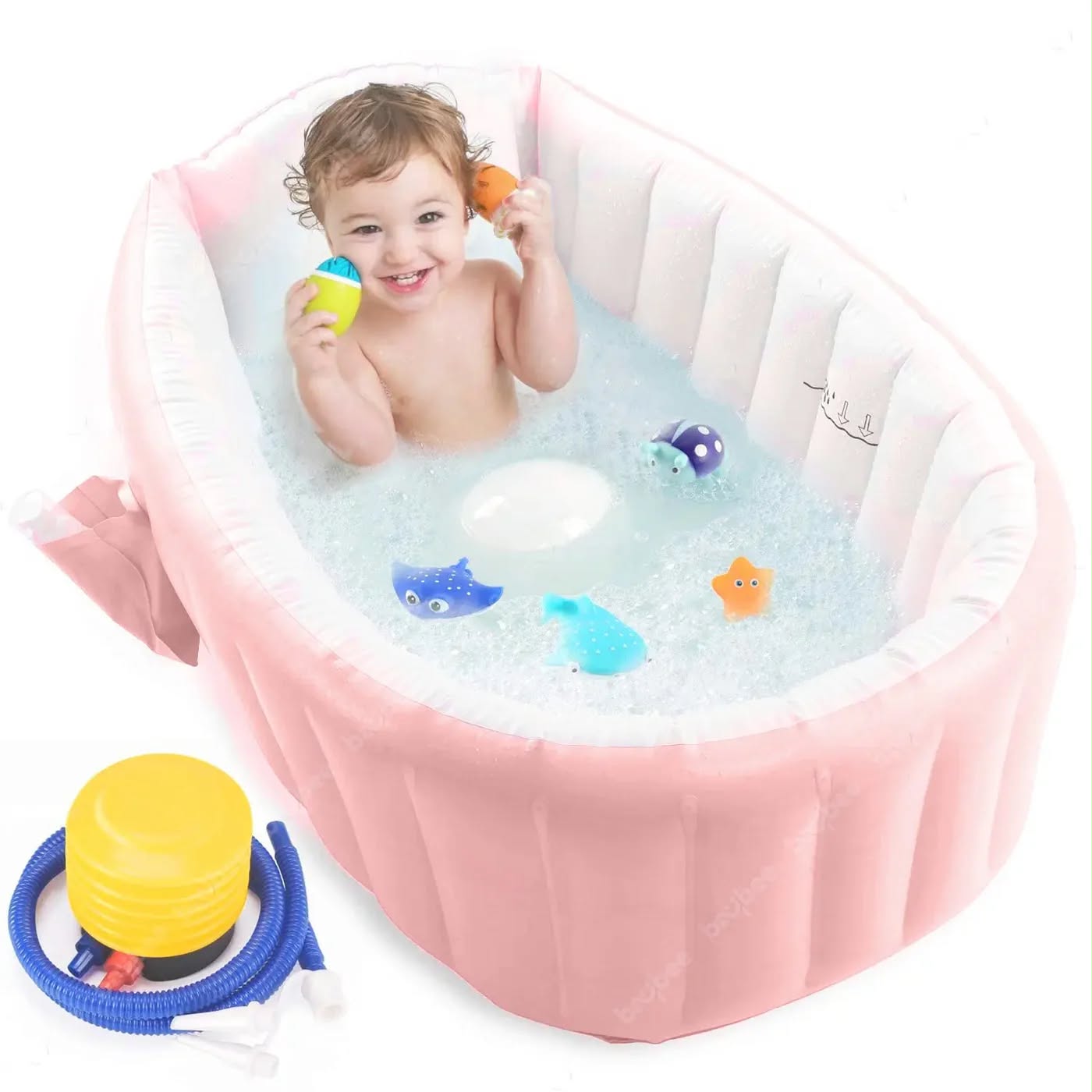 Inflatable Baby Bathtub with Air Pump