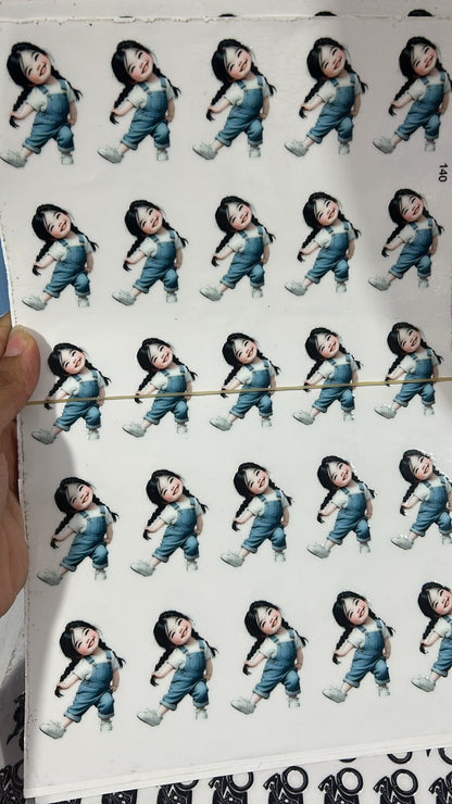 UV Cut Out Sticker Sheet