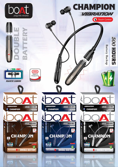 Boat Champion Rockerz Magnetic ON OFF Neckband