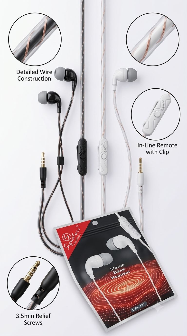Signature VM 177 Nylon Metal finished wire hands free