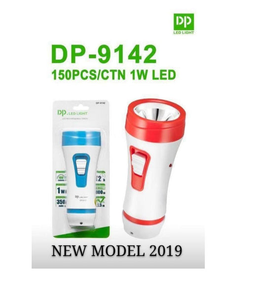 dp 9142 (RECHARGEABLE LED TORCH) Torch (Red, 11.5 cm, Rechargeable)
