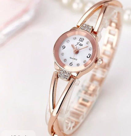 Fancy Golden Chain Strap Watches for Girls & Women