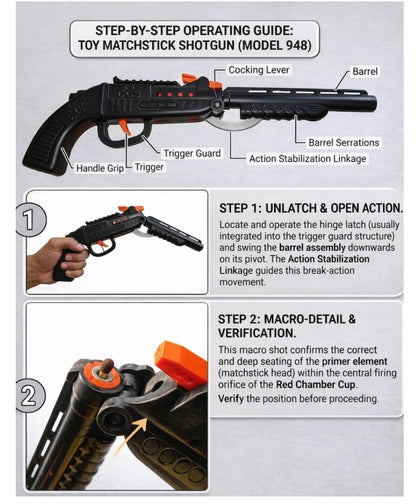 Matchstick Toy Gun for Kids
