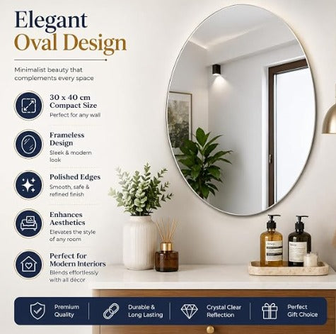 Mirror Sheet Oval Shape