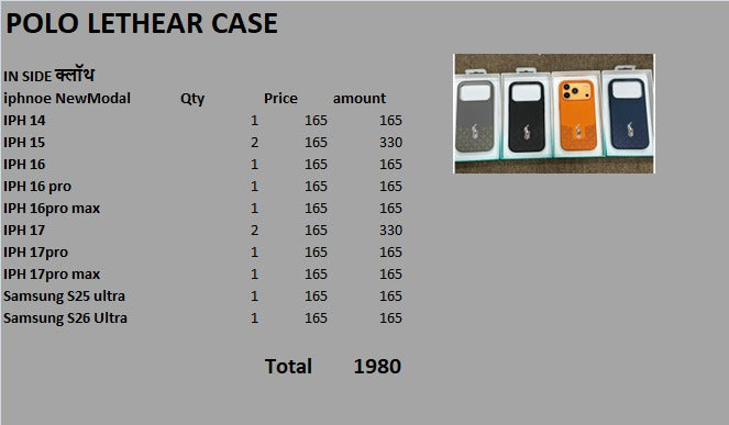 POLO LETHEAR CASE Cover Lott