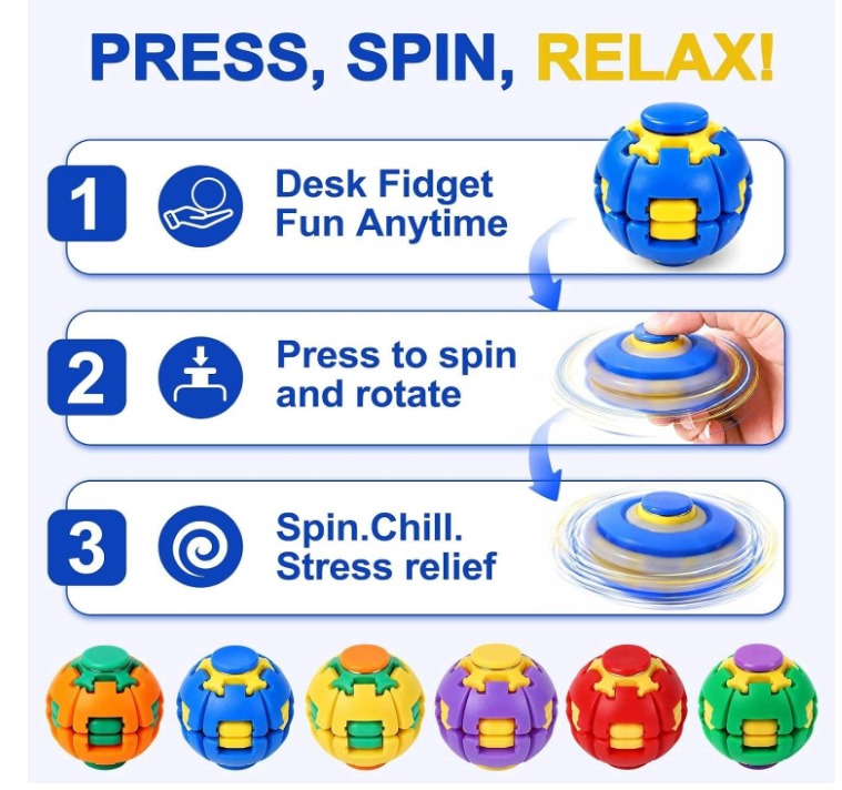 Pressing Fingertip Spinner Ball