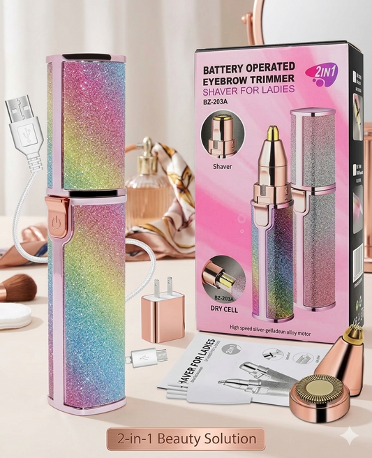 Portable Eyebrow, Face, Lips, Nose Hair Removal Electric Trimmer