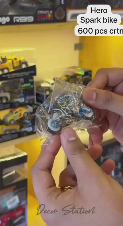 Spark Fire Bike Toy Keychain