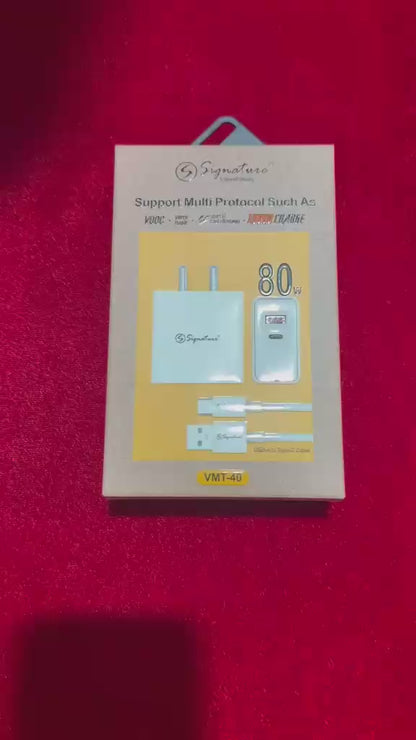 Signature VMT 40 NEW 80W USB-A To Type C Charge