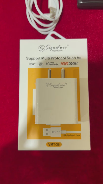 Signature VMT 38 USB-A To Type C Charge