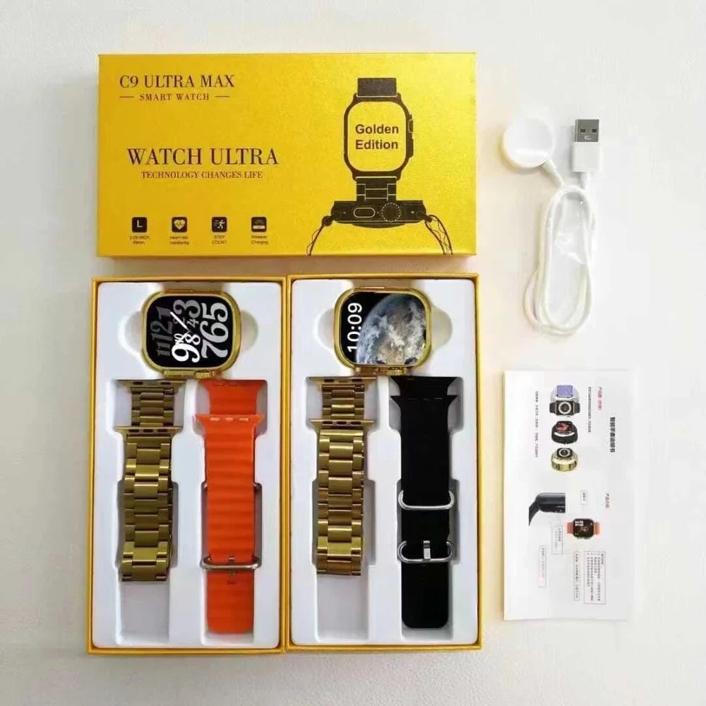 C9 ultra 2 smart watch(golden pack)