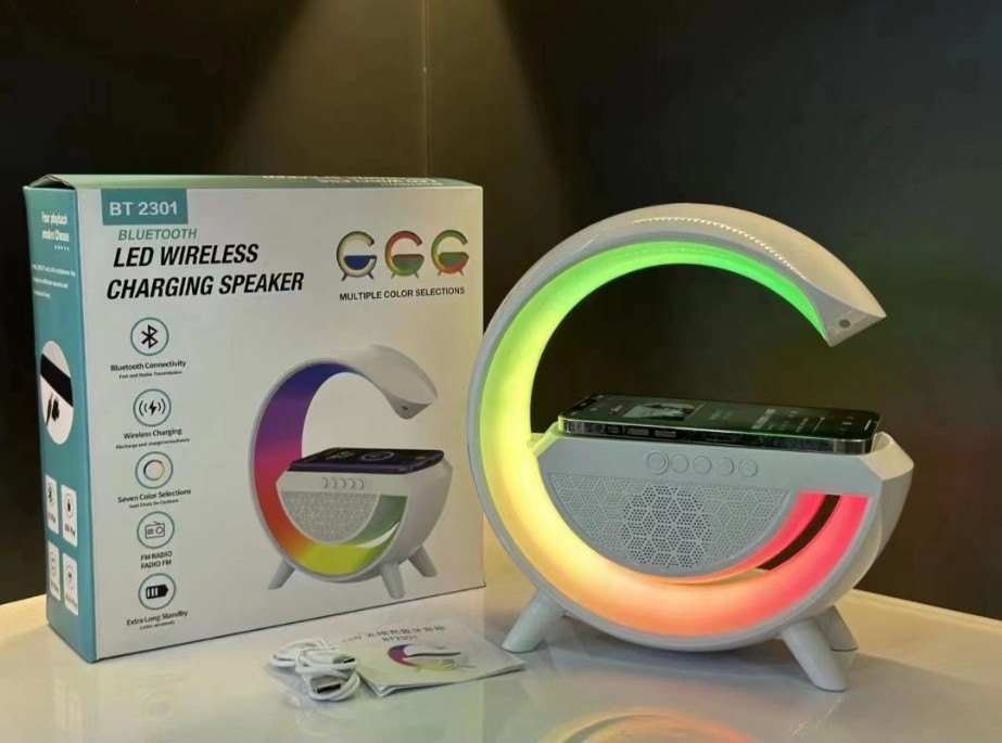 LED wireless charging speaker