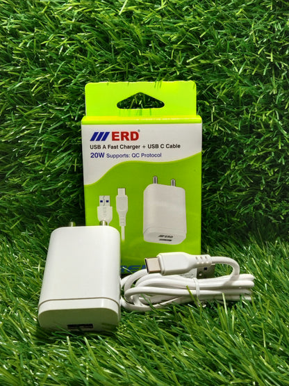 ERD TC 221 Charger + USB-C QC 20W
