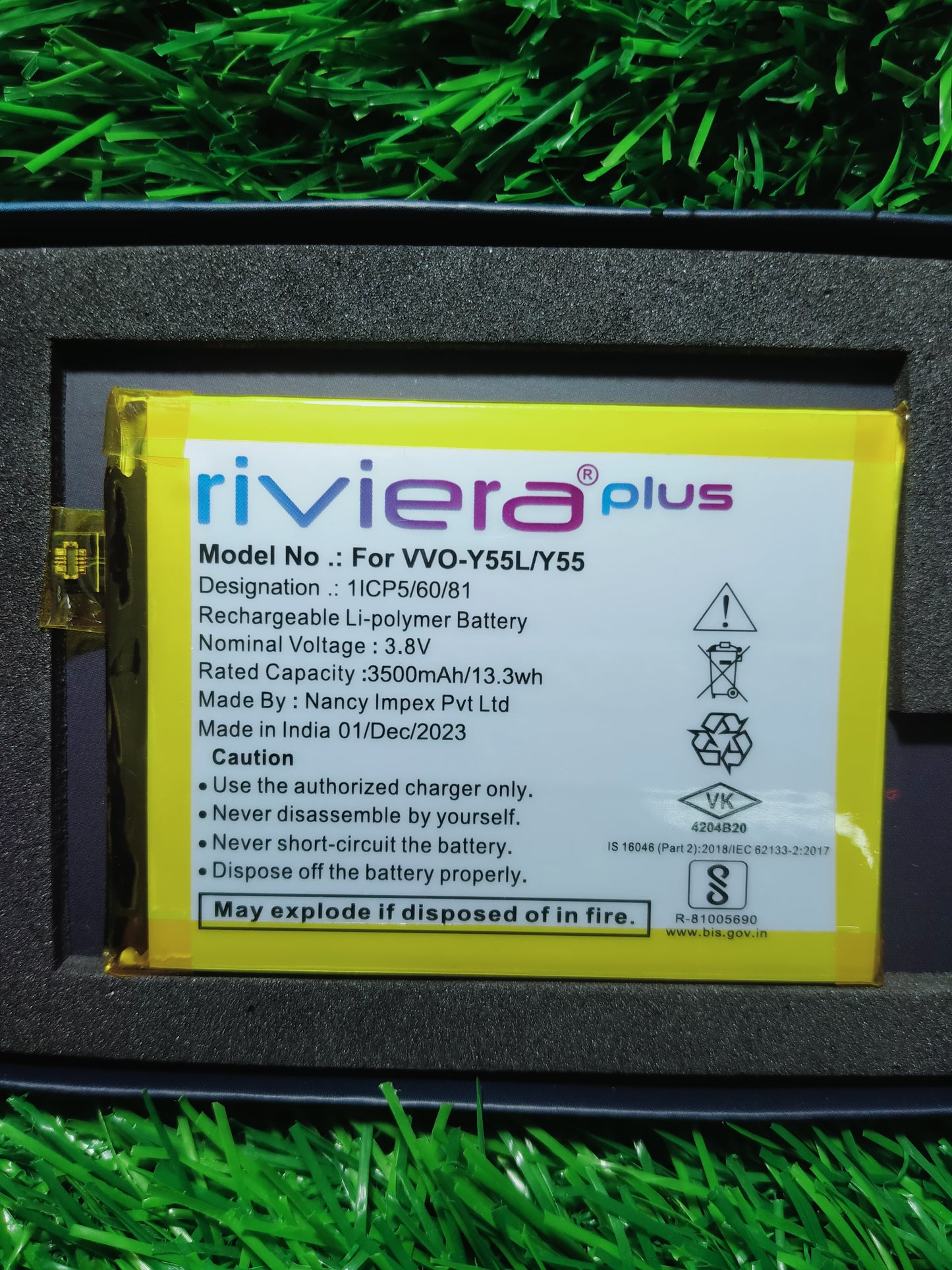 RIVIERA PLUS VVO-Y55,3500 mAh battery