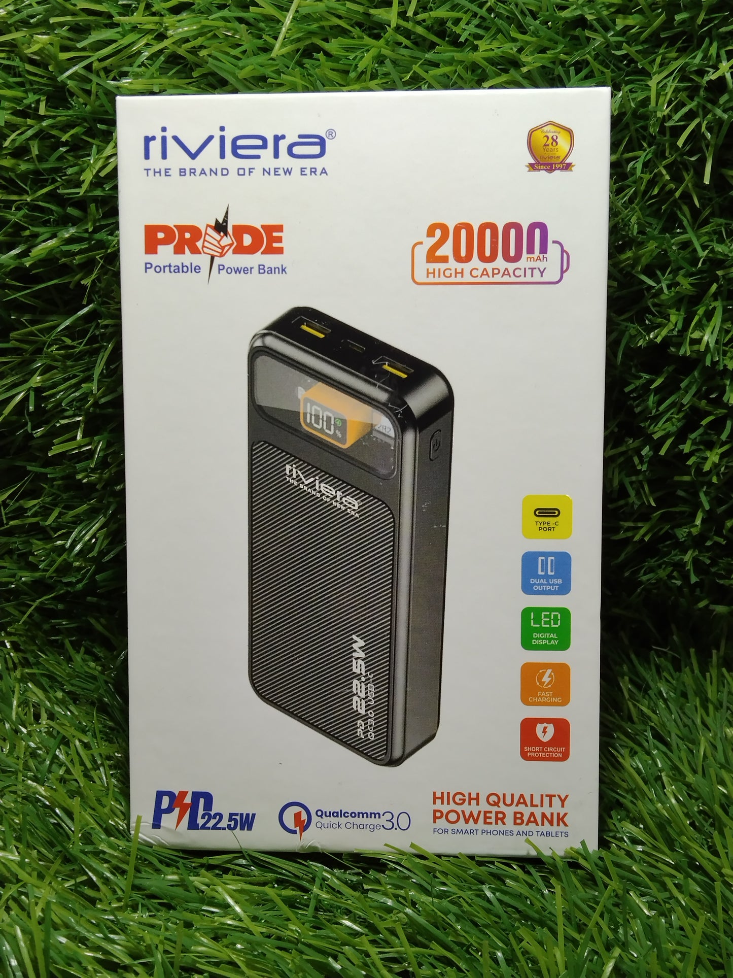 Riviera Power Bank- Pride 20000 Mah