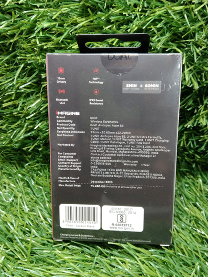 Boat Airdopes ATOM 81 earbuds Original