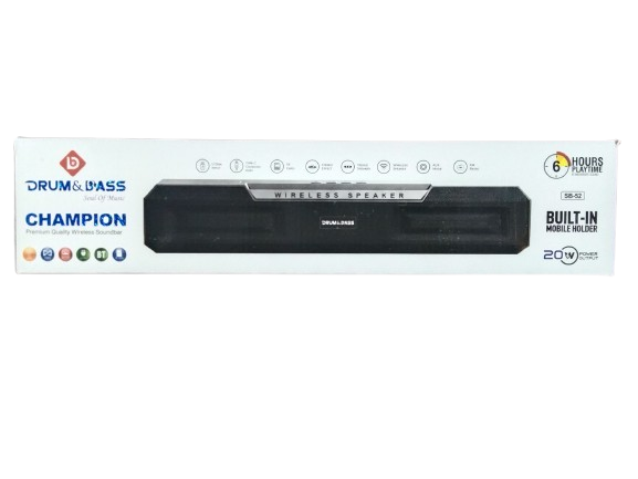 Drum & Bass Sb-52 Champion 20W Wireless Soundbar