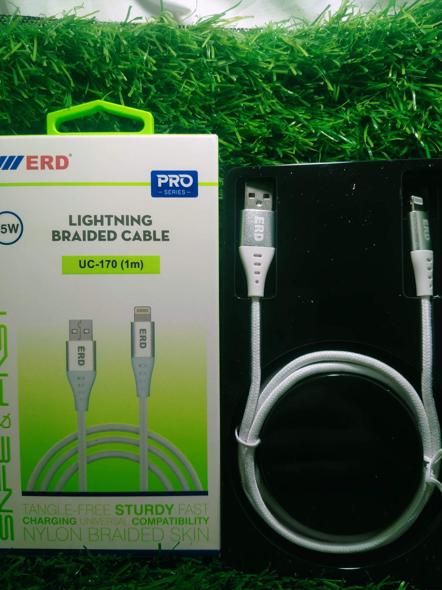 ERD UC-170 BRAIDED USB TO IPHONE CABLE 25W