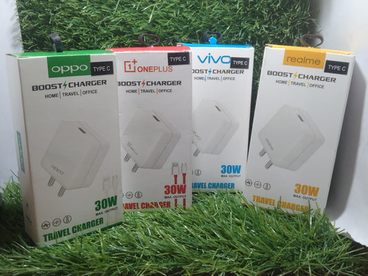 Mini Dash Vivo,Mi, One+ 30W /4.2A Type C Charger with Cable