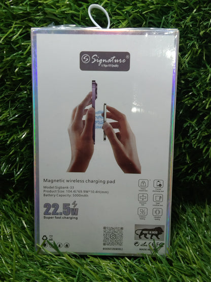 Signature Sigbank-33 5000mAh Magnetic Wireless Charging Pad