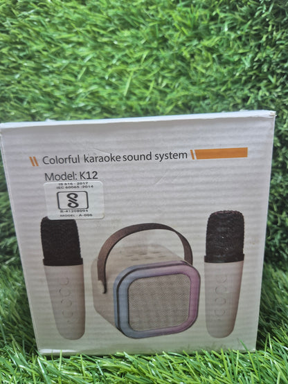 XQ3 / A012/ K12 colorful karaoke bluetooth speaker Dobule Mic