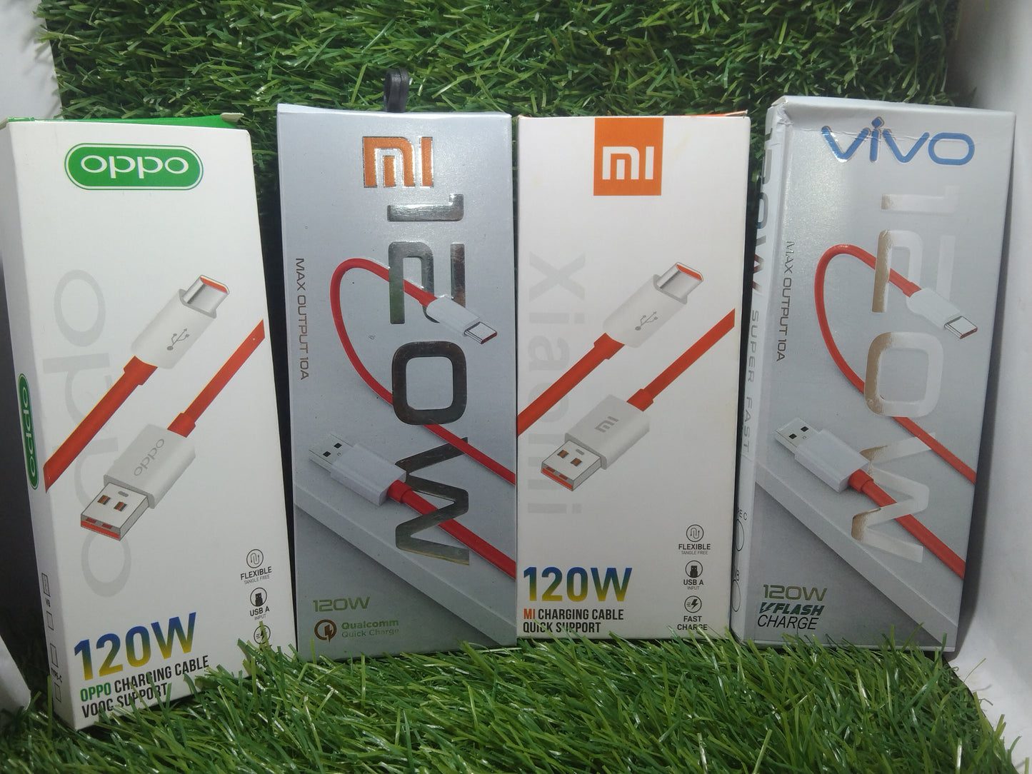 One+, Oppo, Vivo 120W/6mm Super Vooc RED Type C Cable