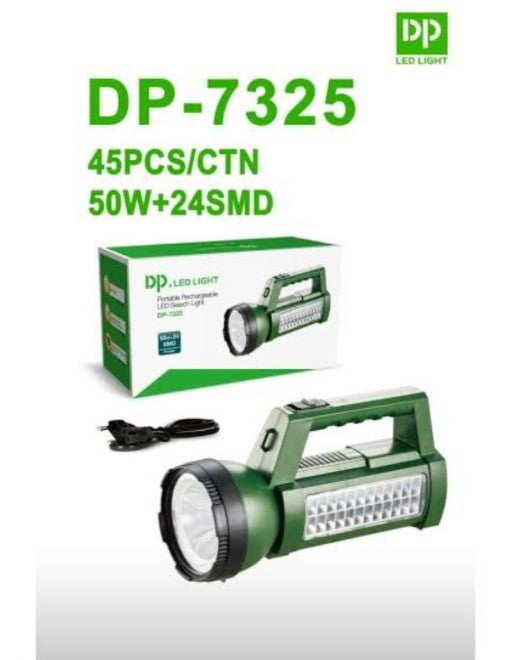 dp 7325 (RECHARGEABLE LED SEARCHLIGHT)