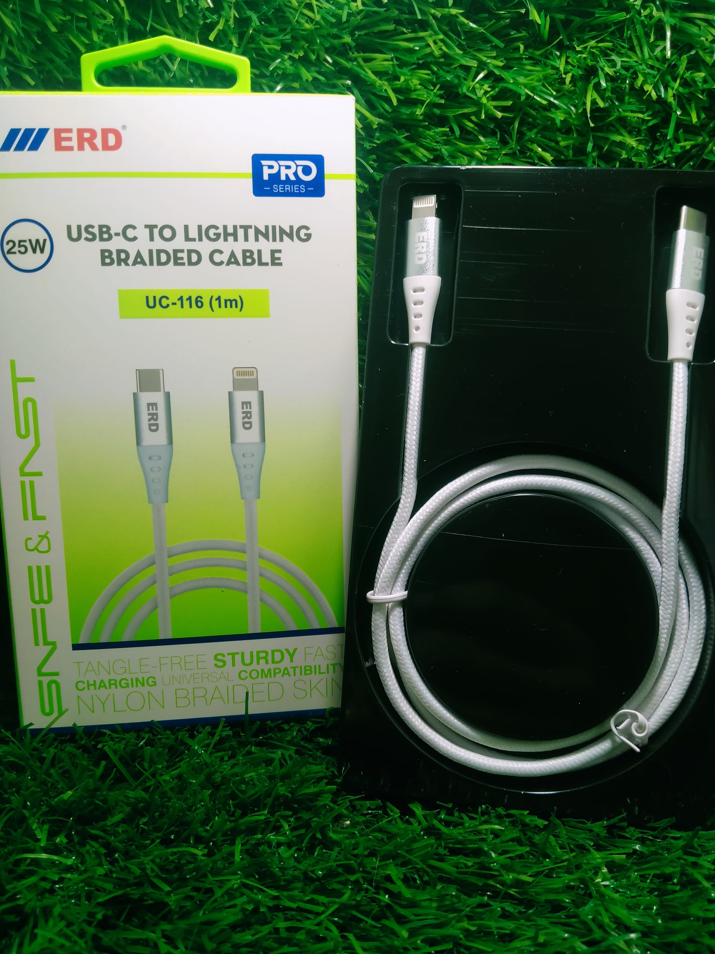 ERD UC-116 braided USB-C TO IPHONE  CABLE 25W