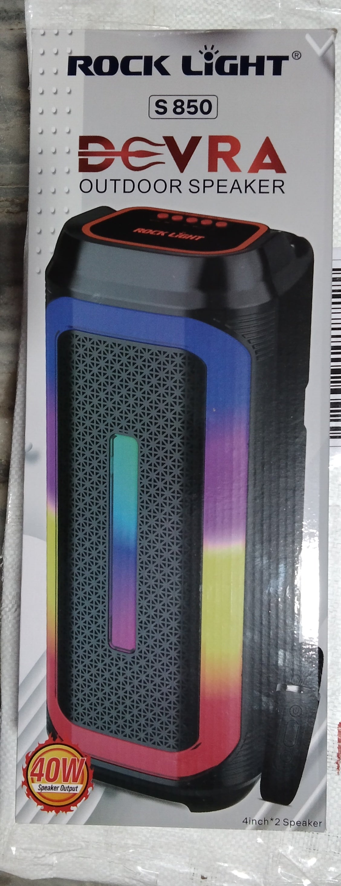 Rock light S850 Devra 40W Outdoor Speaker With Mic