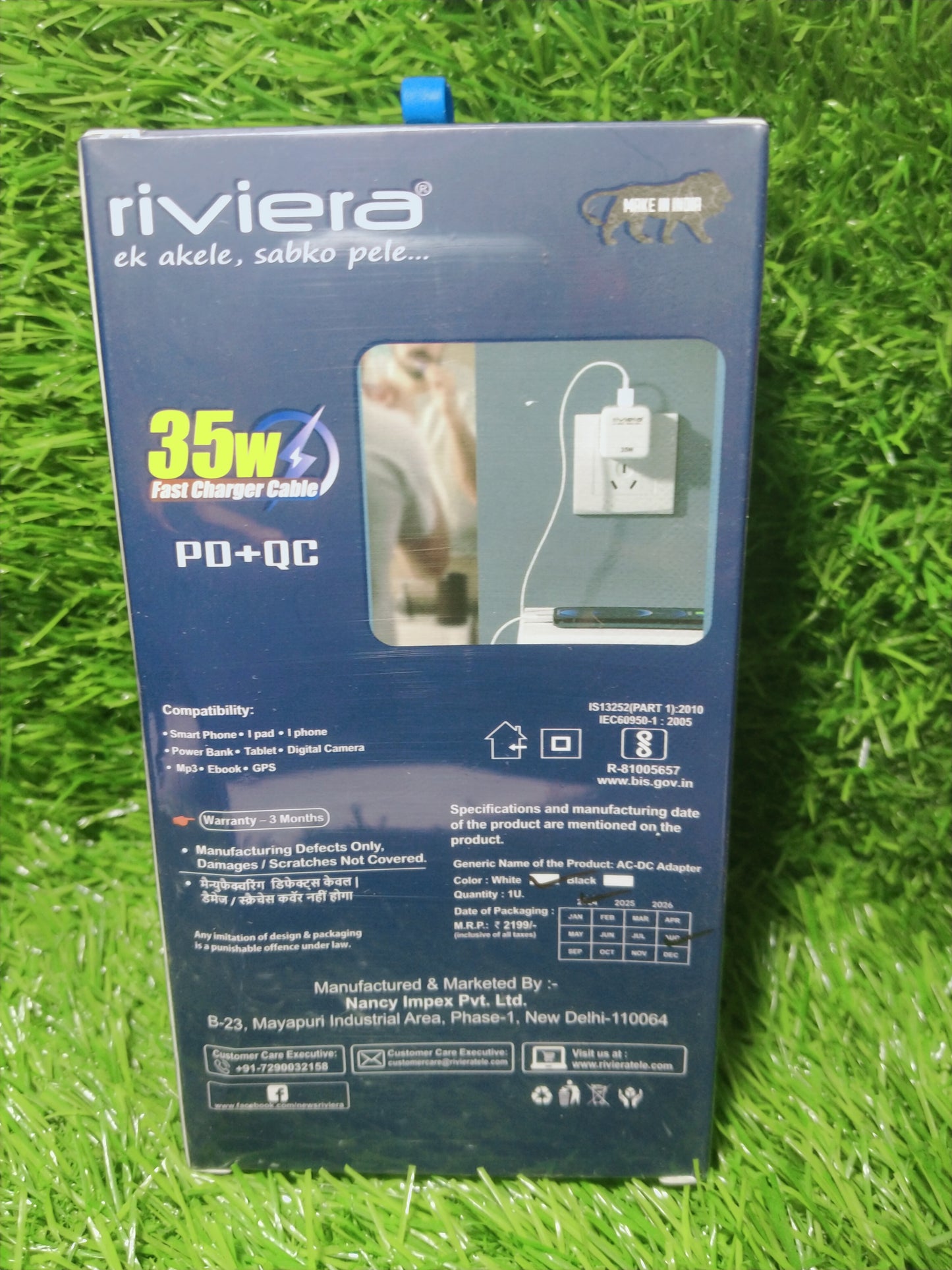 RIVIERA 35W,PD+QC fast charger