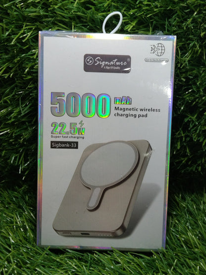 Signature Sigbank-33 5000mAh Magnetic Wireless Charging Pad