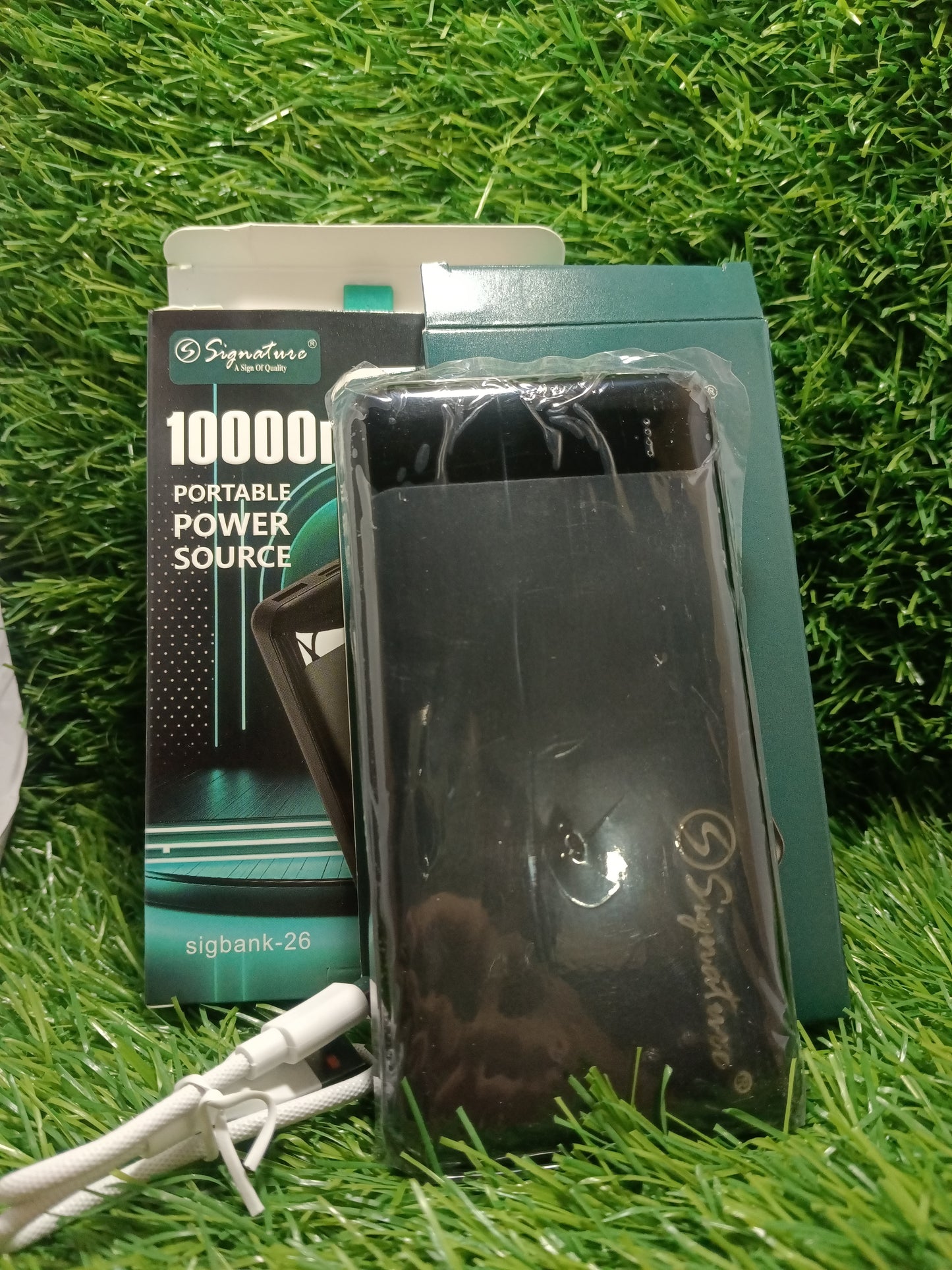 Signature Sigbank 26 type and USB Both port  10000mah Power Bank