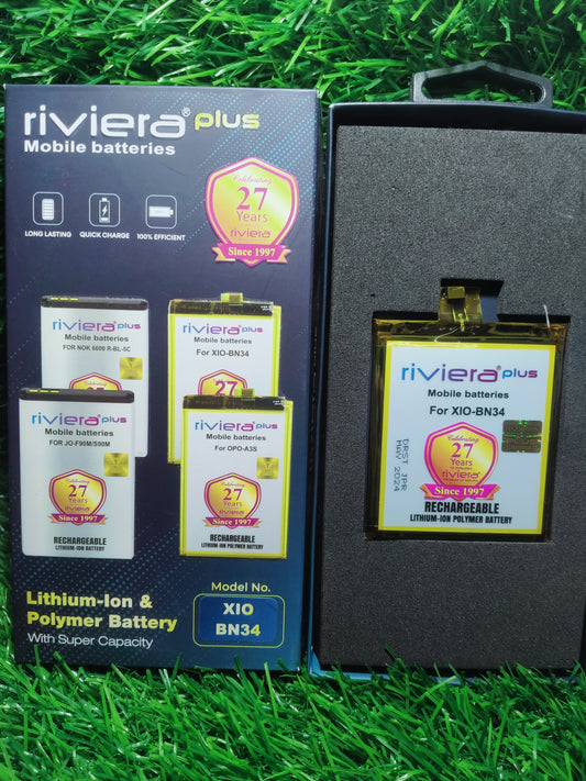 RIVIERA PLUS XIO- BN34,3000 mAh battery