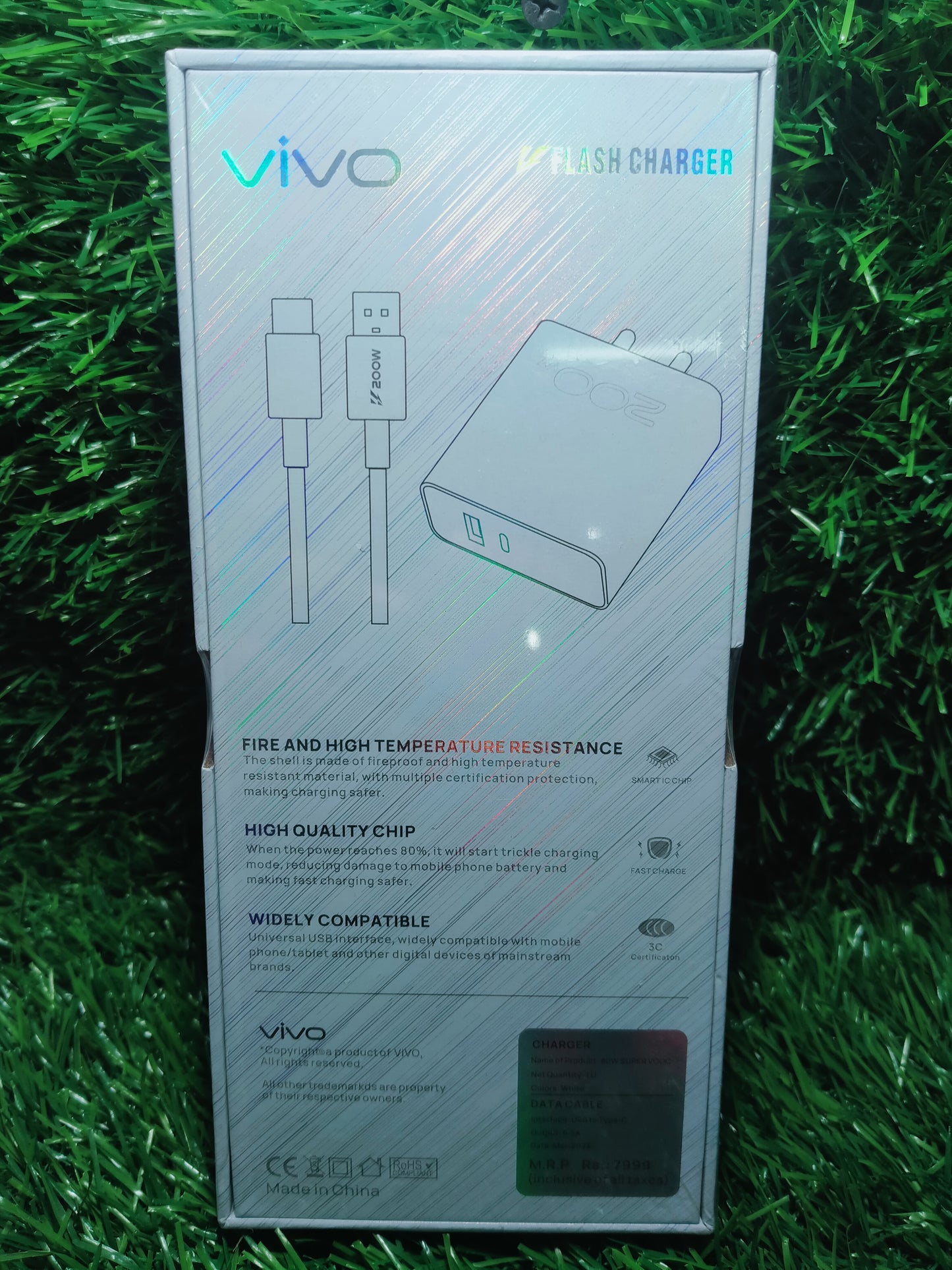 VIVO 200W, 6.5A usc A+C dual dock flash charger( china OG)